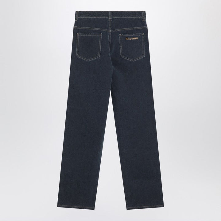 Miu Miu Blue Denim Pants Women