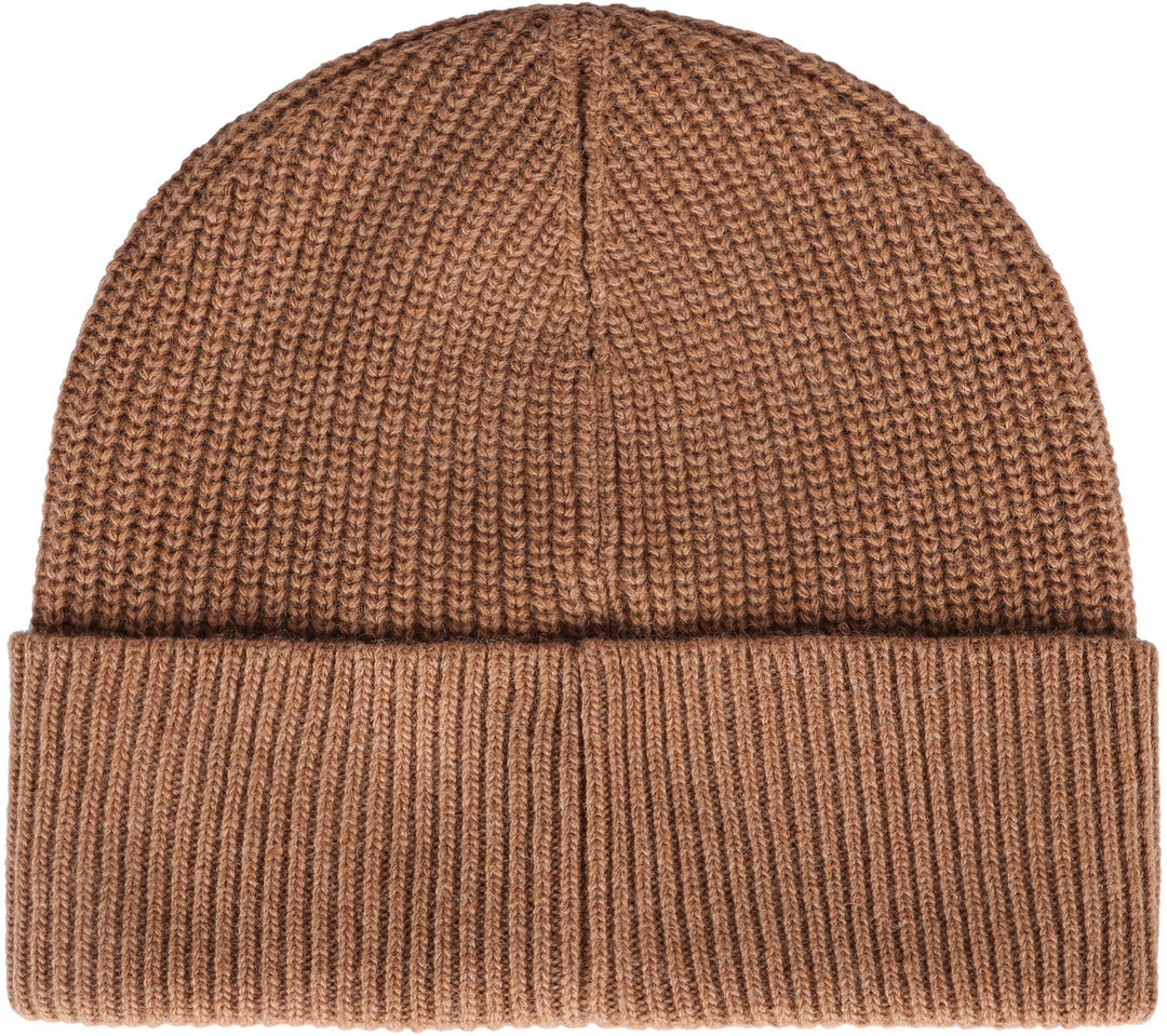 DOLCE &amp; GABBANA Ribbed Knit Beanie with Turn Up Brim for Men