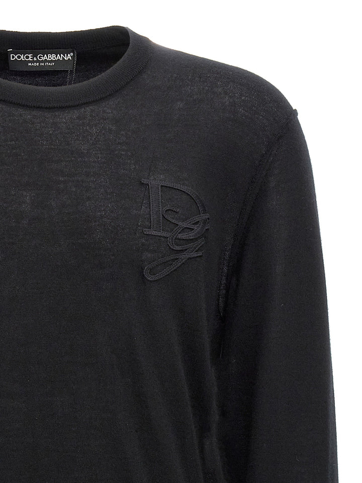 Dolce &amp; Gabbana Men Logo Embroidery Sweater