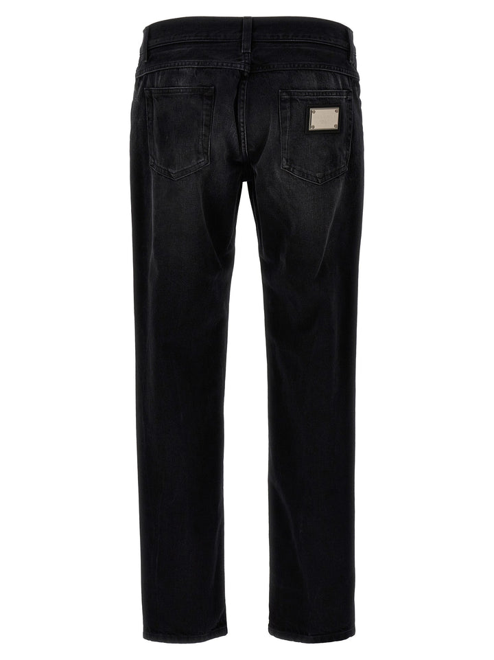 Dolce &amp; Gabbana Logo Plaque Jeans
