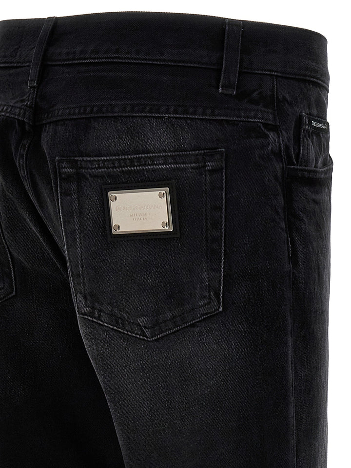 Dolce &amp; Gabbana Logo Plaque Jeans