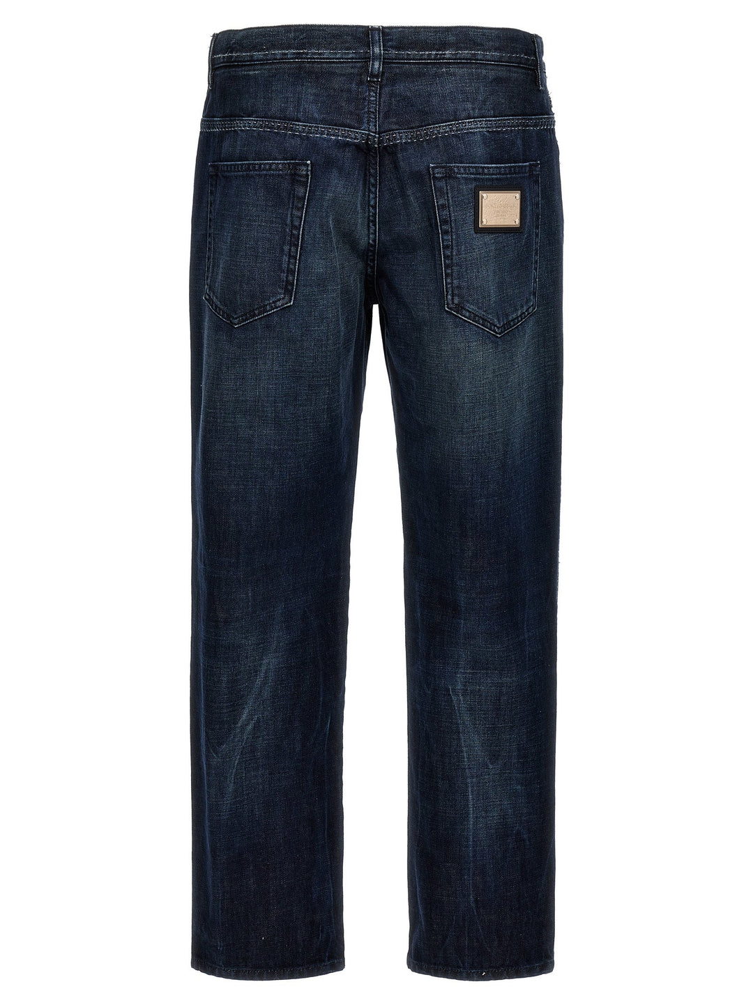 Dolce &amp; Gabbana Fringed Stitching Jeans
