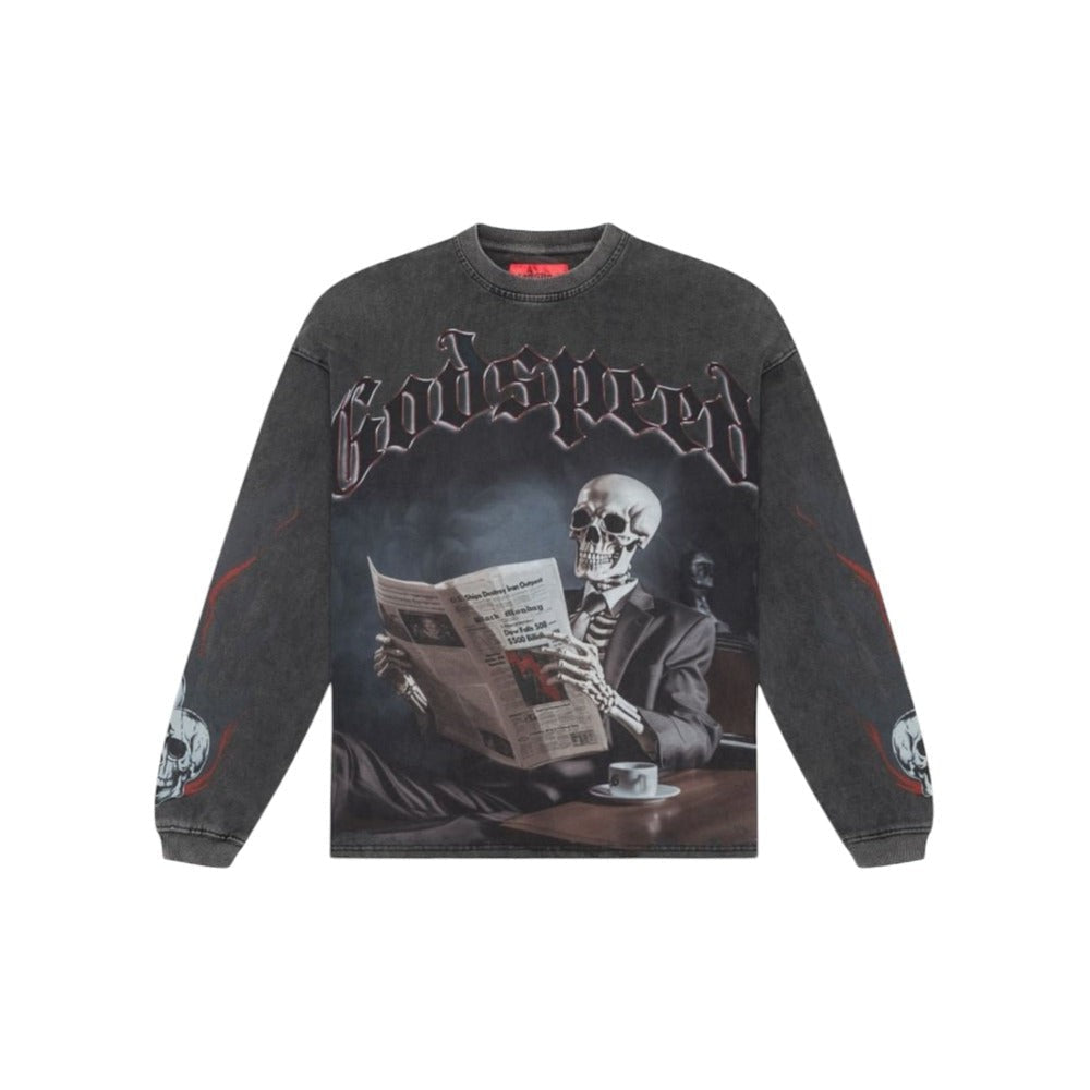 Godspeed Black Monday Grey Wash Longsleeve T-Shirt