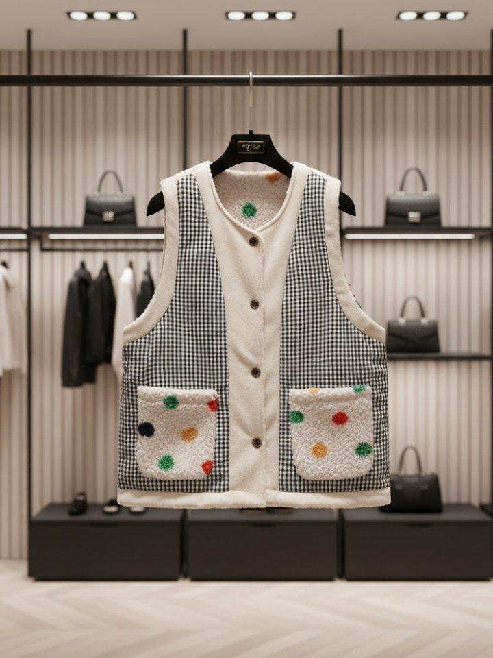 Graphic Reversible Eco-Vest • MADISON New Collection BYMANYC ® New York