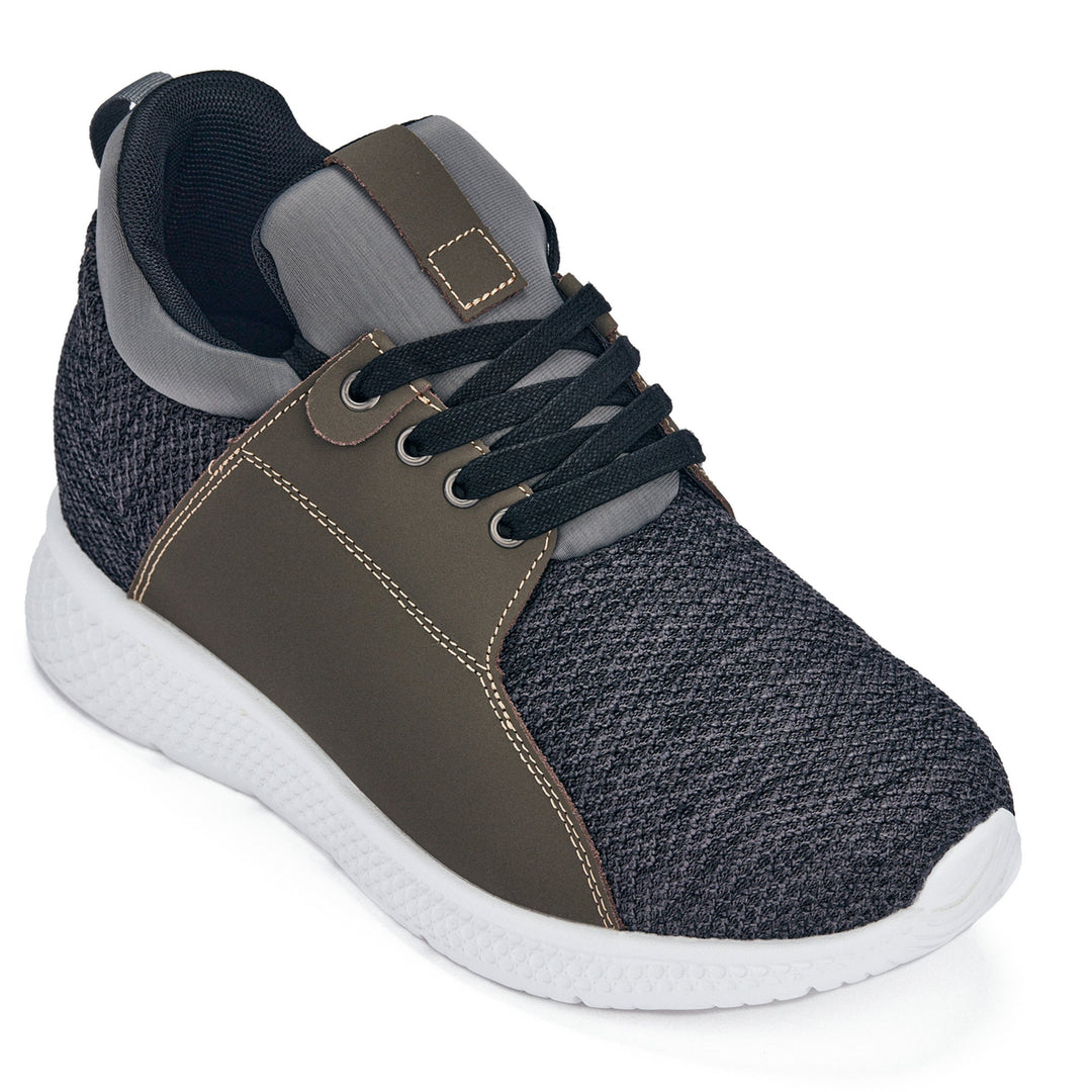 CALTO 3.2-Inch Taller Charcoal Men&