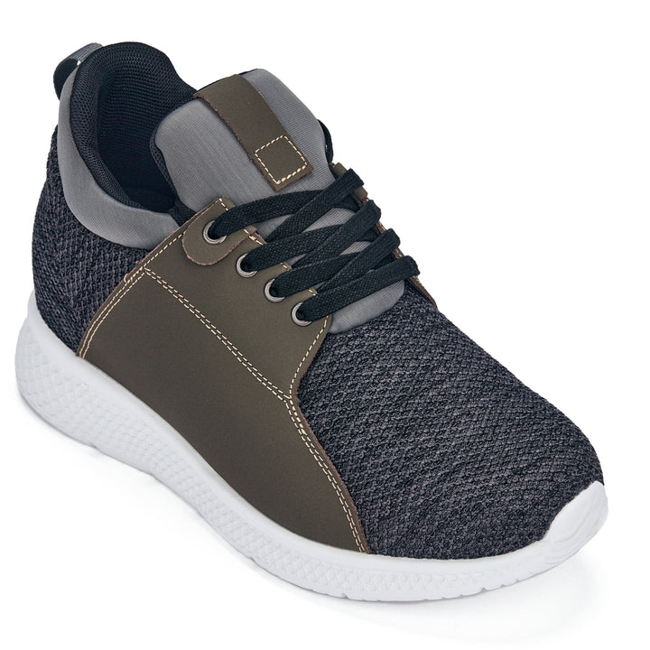 CALTO 3.2-Inch Taller Charcoal Men&