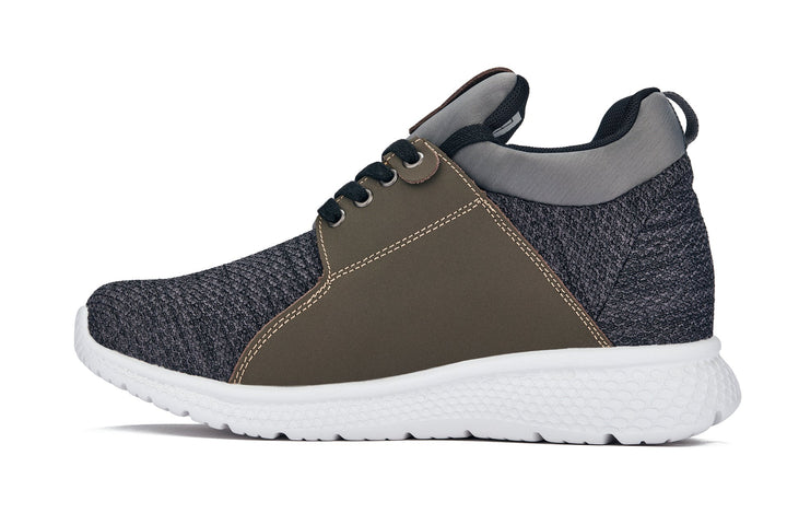 CALTO 3.2-Inch Taller Charcoal Men&