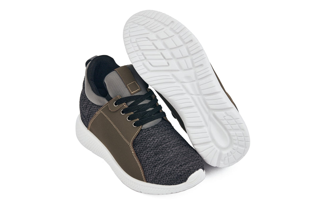 CALTO 3.2-Inch Taller Charcoal Men&