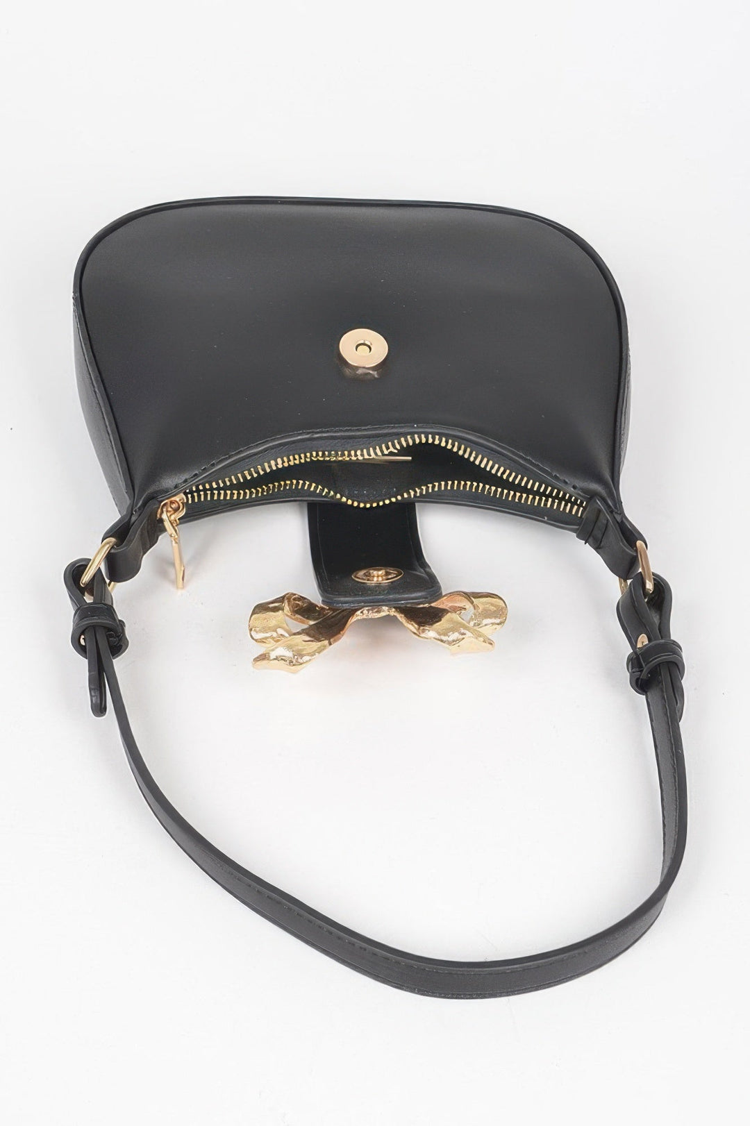 HANDBAG NOLITA Vegan Leather Small Hobo Metal Ribbon – BYMANYC ® New York