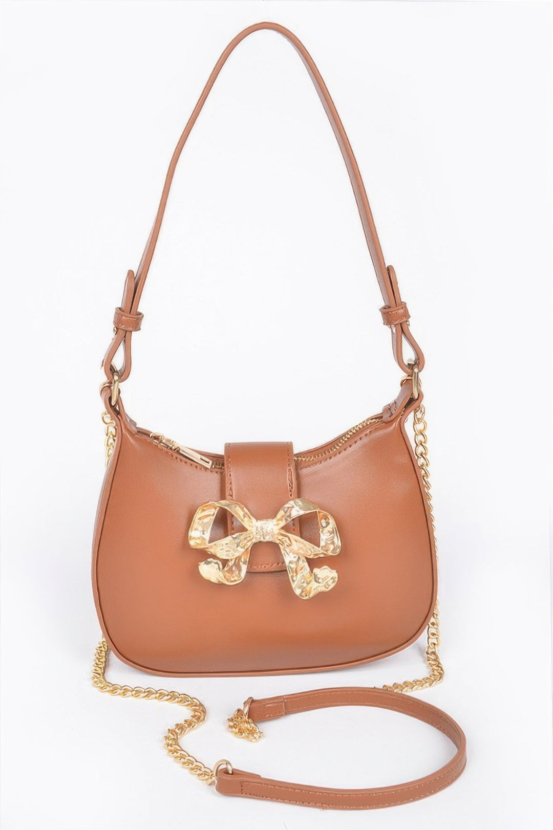 HANDBAG NOLITA Vegan Leather Small Hobo Metal Ribbon – BYMANYC ® New York