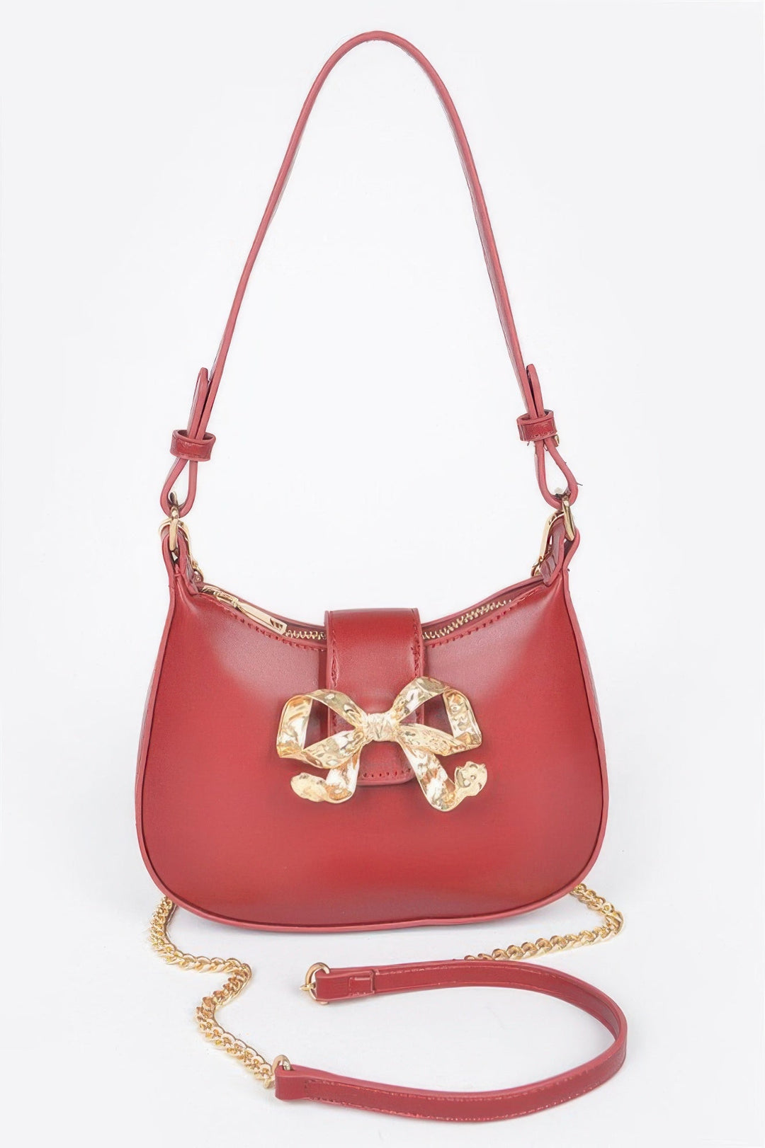 HANDBAG NOLITA Vegan Leather Small Hobo Metal Ribbon – BYMANYC ® New York