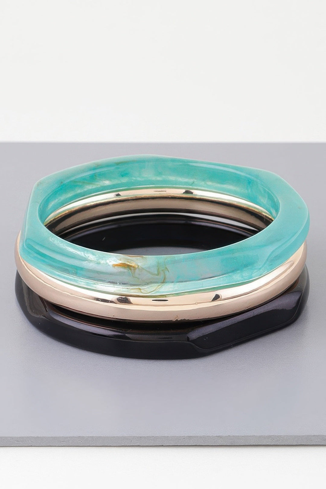 HIGHLINE Triple Geometric Marble Bracelet | Bold BYMANYC ® New York Style