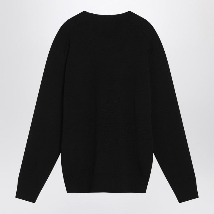 Ami Paris Black Ami De Coeur Sweater Men