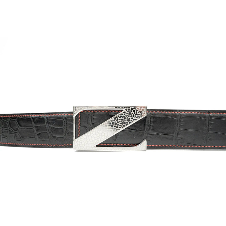 alligator leather belt, genuine alligator belt, exotic leather belt, men’s leather belt, designer leather belt, handcrafted belt, luxury belt, Italian leather belt, calfskin leather belt, crocodile leather belt, formal men’s belt, dress belt, premium leat