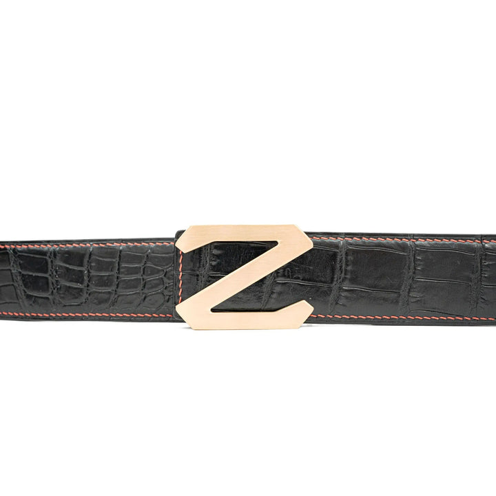 alligator leather belt, genuine alligator belt, exotic leather belt, men’s leather belt, designer leather belt, handcrafted belt, luxury belt, Italian leather belt, calfskin leather belt, crocodile leather belt, formal men’s belt, dress belt, premium leat