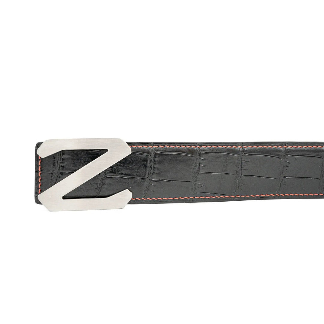 alligator leather belt, genuine alligator belt, exotic leather belt, men’s leather belt, designer leather belt, handcrafted belt, luxury belt, Italian leather belt, calfskin leather belt, crocodile leather belt, formal men’s belt, dress belt, premium leat