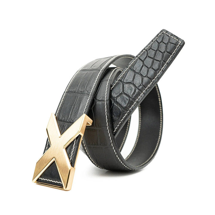 alligator leather belt, genuine alligator belt, exotic leather belt, men’s leather belt, designer leather belt, handcrafted belt, luxury belt, Italian leather belt, calfskin leather belt, crocodile leather belt, formal men’s belt, dress belt, premium leat