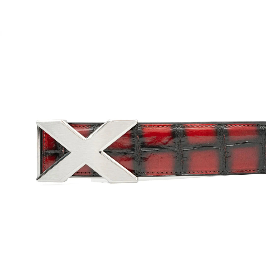 alligator leather belt, genuine alligator belt, exotic leather belt, men’s leather belt, designer leather belt, handcrafted belt, luxury belt, Italian leather belt, calfskin leather belt, crocodile leather belt, formal men’s belt, dress belt, premium leat