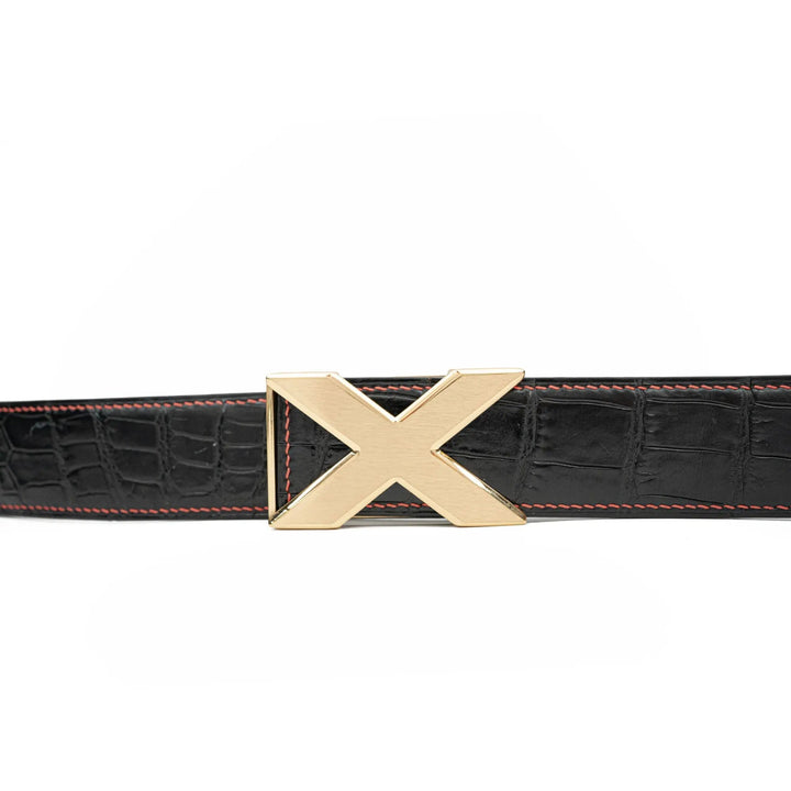 alligator leather belt, genuine alligator belt, exotic leather belt, men’s leather belt, designer leather belt, handcrafted belt, luxury belt, Italian leather belt, calfskin leather belt, crocodile leather belt, formal men’s belt, dress belt, premium leat