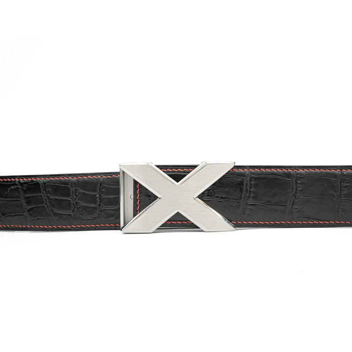 alligator leather belt, genuine alligator belt, exotic leather belt, men’s leather belt, designer leather belt, handcrafted belt, luxury belt, Italian leather belt, calfskin leather belt, crocodile leather belt, formal men’s belt, dress belt, premium leat