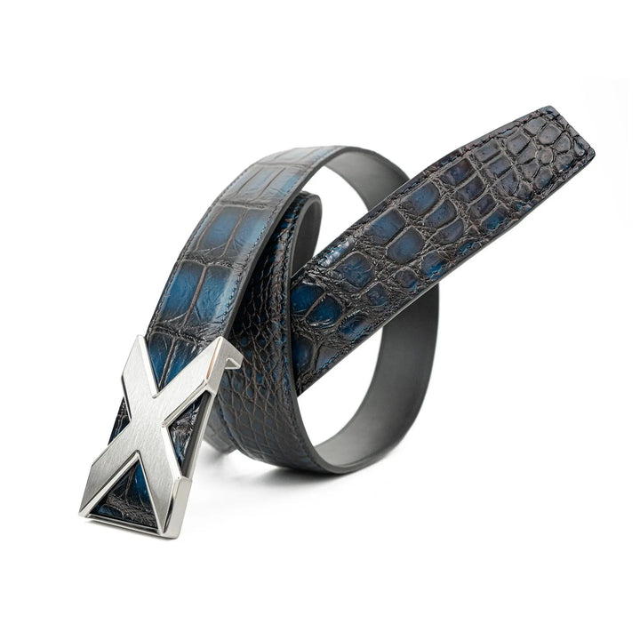 alligator leather belt, genuine alligator belt, exotic leather belt, men’s leather belt, designer leather belt, handcrafted belt, luxury belt, Italian leather belt, calfskin leather belt, crocodile leather belt, formal men’s belt, dress belt, premium leat