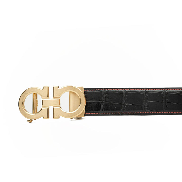 alligator leather belt, genuine alligator belt, exotic leather belt, men’s leather belt, designer leather belt, handcrafted belt, luxury belt, Italian leather belt, calfskin leather belt, crocodile leather belt, formal men’s belt, dress belt, premium leat