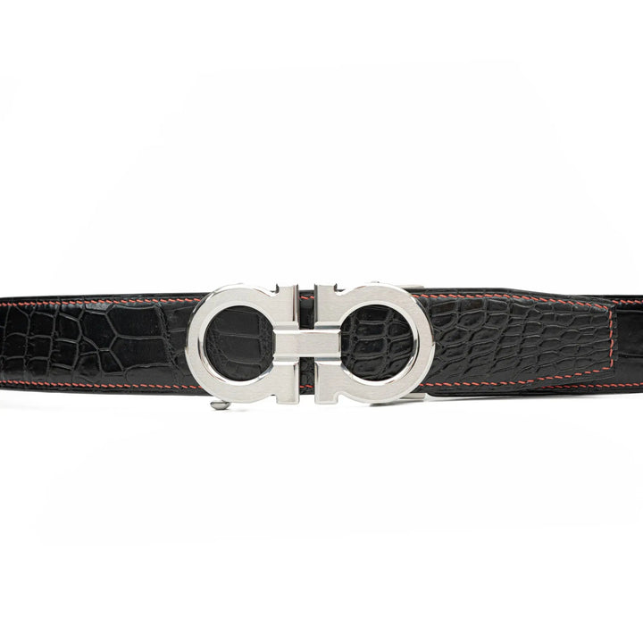 alligator leather belt, genuine alligator belt, exotic leather belt, men’s leather belt, designer leather belt, handcrafted belt, luxury belt, Italian leather belt, calfskin leather belt, crocodile leather belt, formal men’s belt, dress belt, premium leat