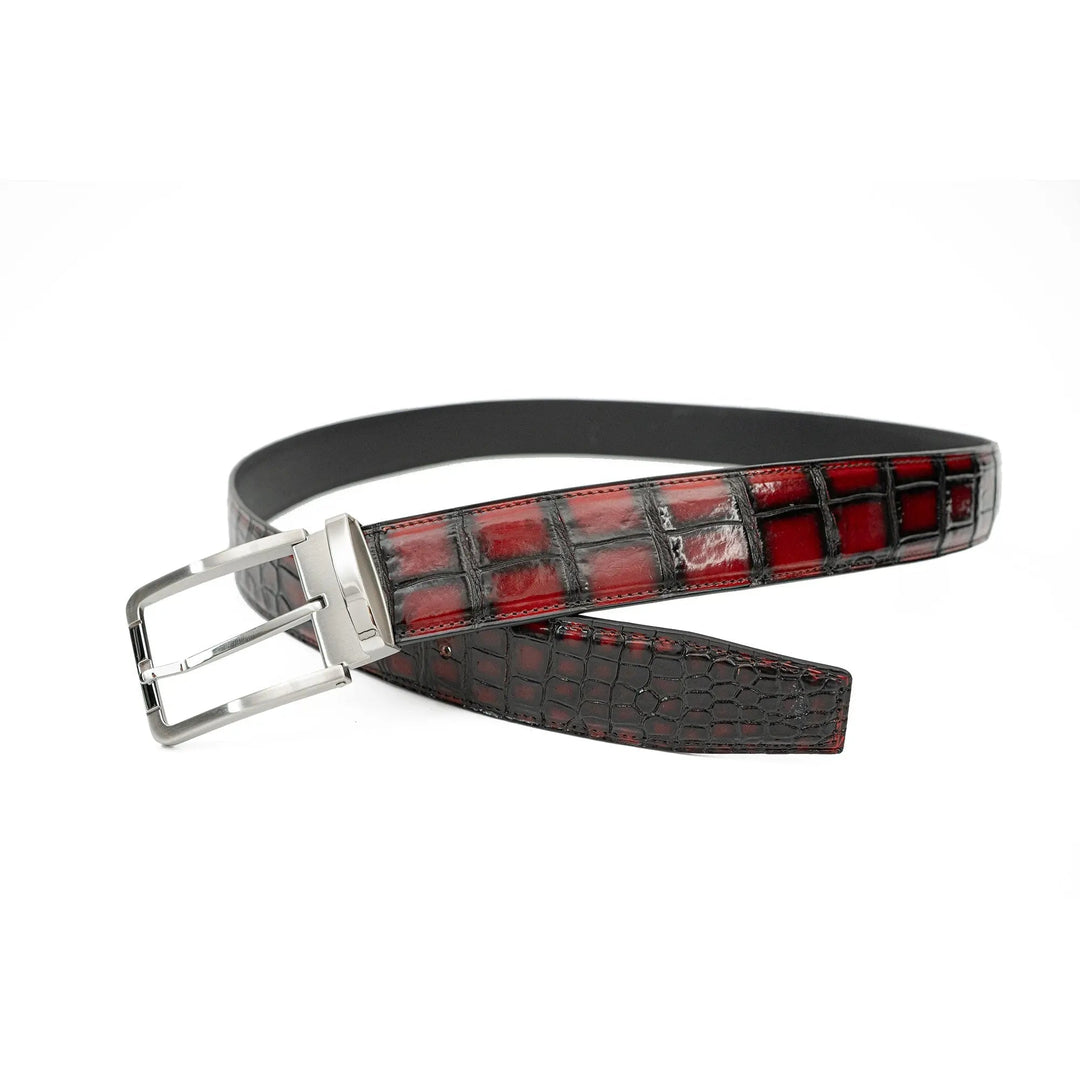 alligator leather belt, genuine alligator belt, exotic leather belt, men’s leather belt, designer leather belt, handcrafted belt, luxury belt, Italian leather belt, calfskin leather belt, crocodile leather belt, formal men’s belt, dress belt, premium leat