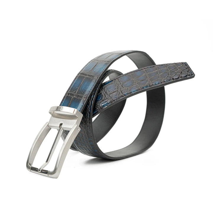alligator leather belt, genuine alligator belt, exotic leather belt, men’s leather belt, designer leather belt, handcrafted belt, luxury belt, Italian leather belt, calfskin leather belt, crocodile leather belt, formal men’s belt, dress belt, premium leat