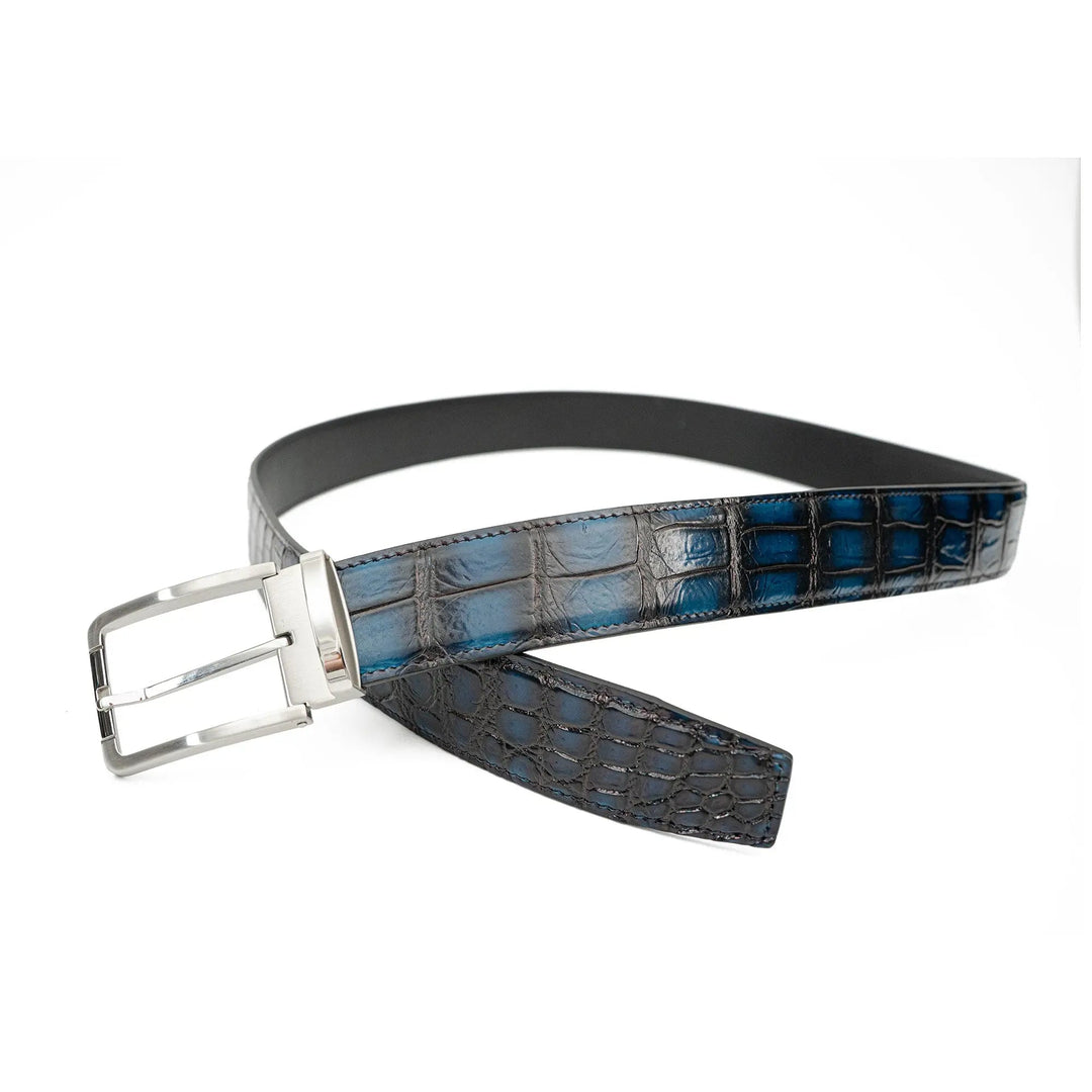 alligator leather belt, genuine alligator belt, exotic leather belt, men’s leather belt, designer leather belt, handcrafted belt, luxury belt, Italian leather belt, calfskin leather belt, crocodile leather belt, formal men’s belt, dress belt, premium leat