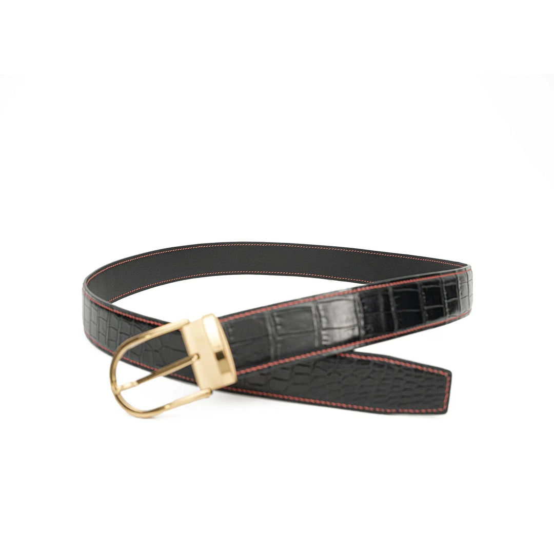 alligator leather belt, genuine alligator belt, exotic leather belt, men’s leather belt, designer leather belt, handcrafted belt, luxury belt, Italian leather belt, calfskin leather belt, crocodile leather belt, formal men’s belt, dress belt, premium leat