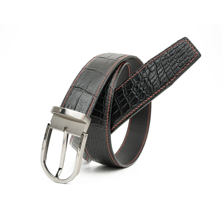 alligator leather belt, genuine alligator belt, exotic leather belt, men’s leather belt, designer leather belt, handcrafted belt, luxury belt, Italian leather belt, calfskin leather belt, crocodile leather belt, formal men’s belt, dress belt, premium leat
