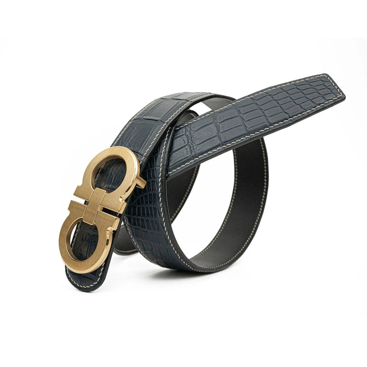 alligator leather belt, genuine alligator belt, exotic leather belt, men’s leather belt, designer leather belt, handcrafted belt, luxury belt, Italian leather belt, calfskin leather belt, crocodile leather belt, formal men’s belt, dress belt, premium leat