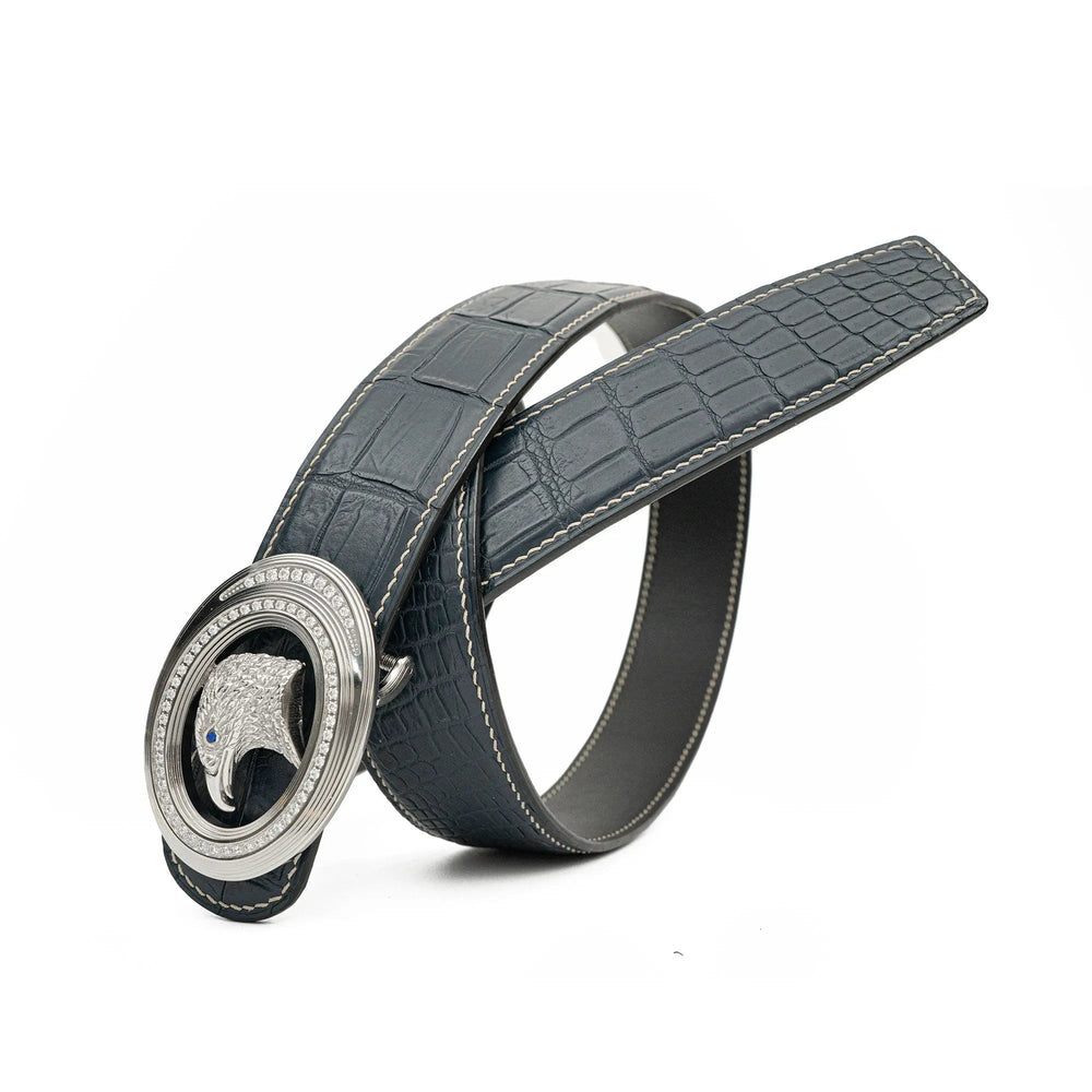 alligator leather belt, genuine alligator belt, exotic leather belt, men’s leather belt, designer leather belt, handcrafted belt, luxury belt, Italian leather belt, calfskin leather belt, crocodile leather belt, formal men’s belt, dress belt, premium leat