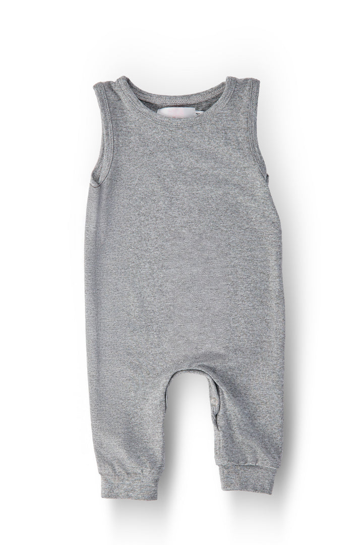 Heather Gray Tank One-Piece Jogger