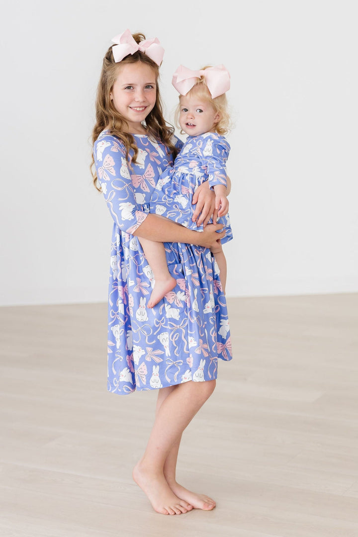 Hop, Skip &amp; Twirl 3/4 Sleeve Twirl Bodysuit