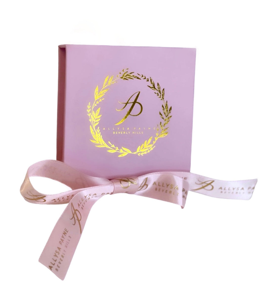 Blush Swarovski Crystal Love Charm Set by Allysa Payne Beverly Hills