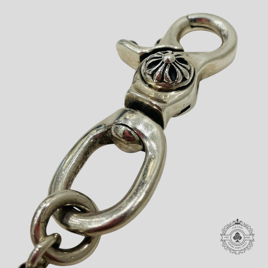 Chrome Hearts Delphino Foti Skull Wallet Chain