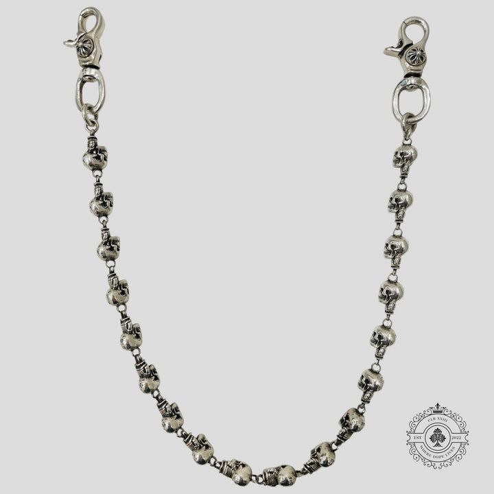 Chrome Hearts Delphino Foti Skull Wallet Chain