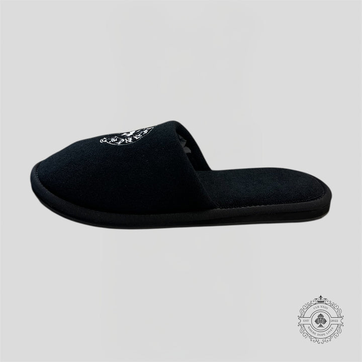 Chrome Hearts Hotel Slipper in Black