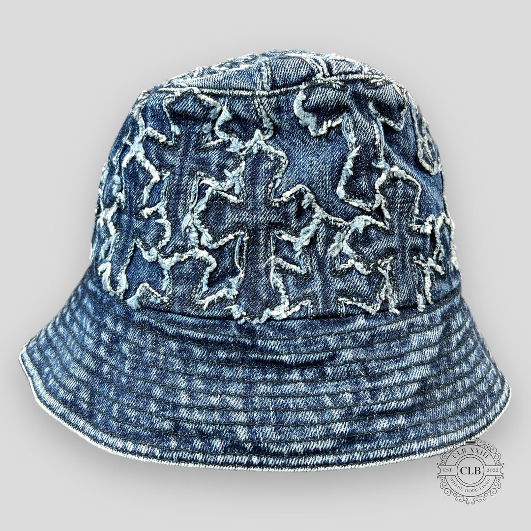 CHROME HEARTS DENIM BUCKET HAT