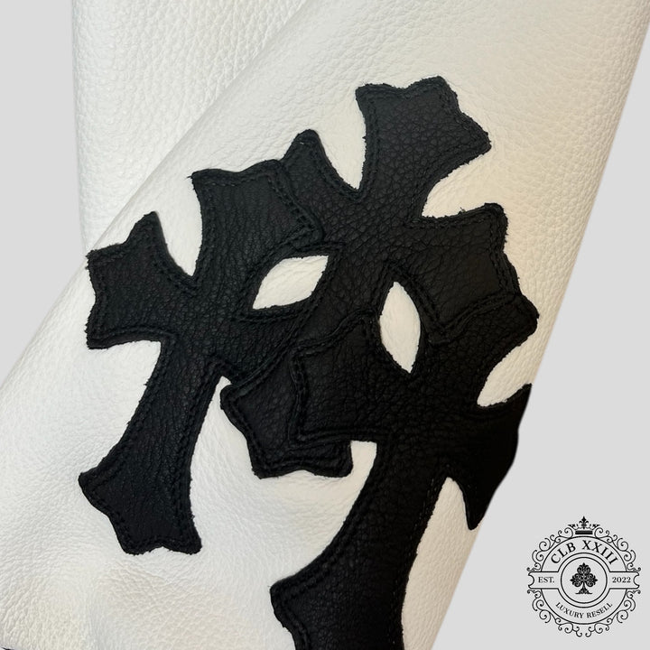 Chrome Hearts Eagle Patch Varsity Jacket in Black