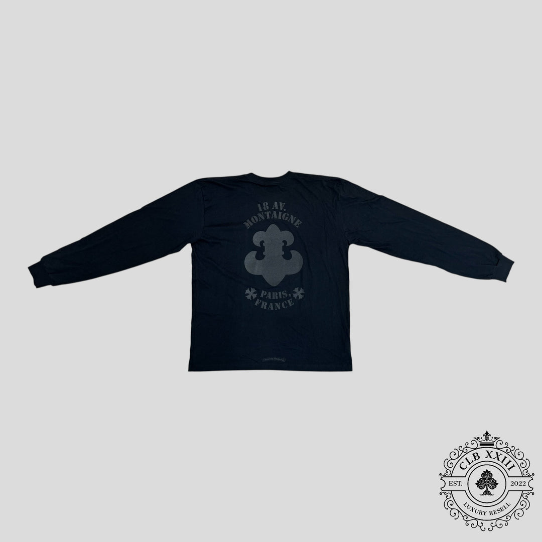 Chrome Hearts Paris Exclusive Long Sleeve Shirt in Black