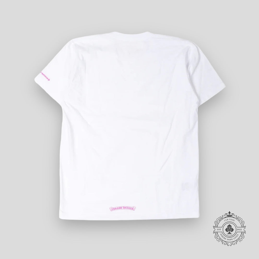 Chrome Hearts Purple Neck Script Logo Tee