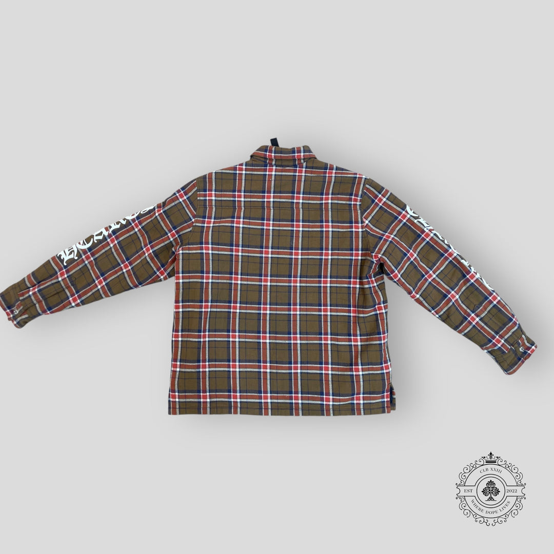 Chrome Hearts Padded Flannel in Brown - Preowned