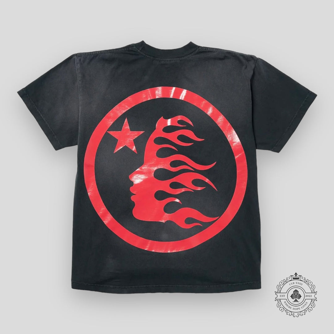 Hellstar Sport Logo Gel T-shirt in Black/Red