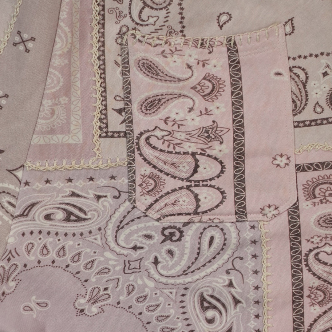 Amiri Bandana Reconstruct Shorts in Pink