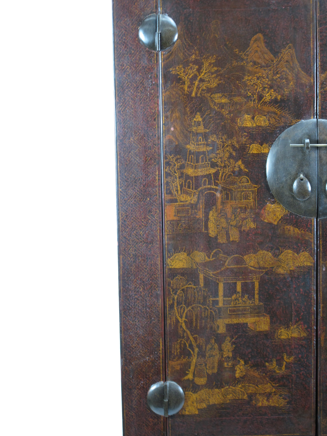 Chinese Antique  Chinoiserie-Style Cabinet