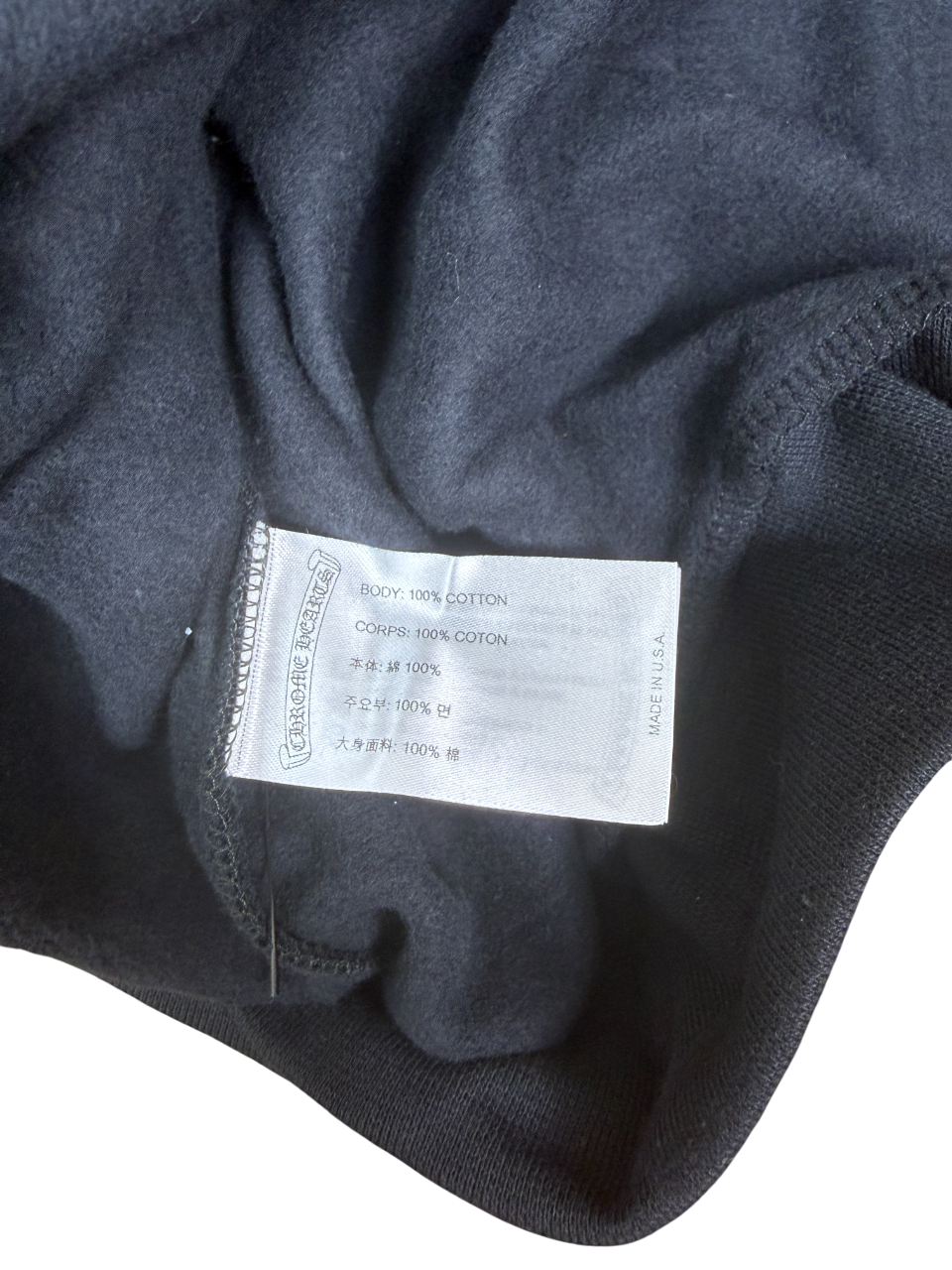 Chrome Hearts Script Zip Up Hoodie Black