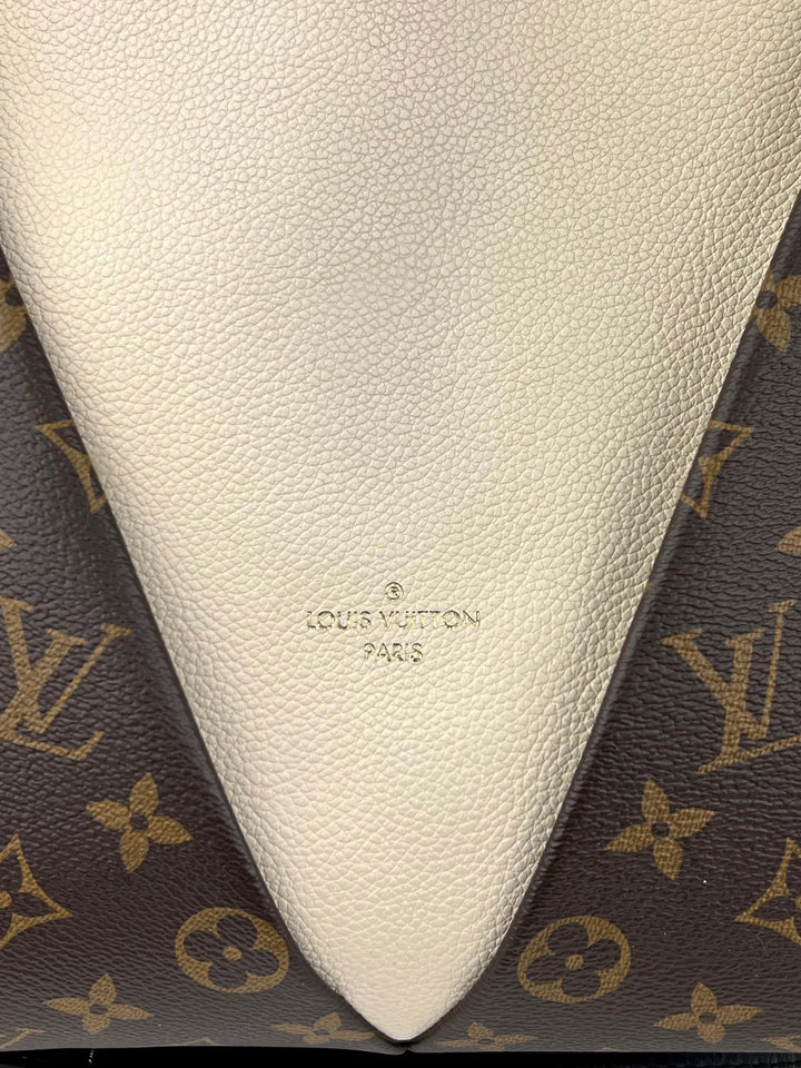 Louis Vuitton Monogram Braided V Tote MM white leather bag – STORE 7994